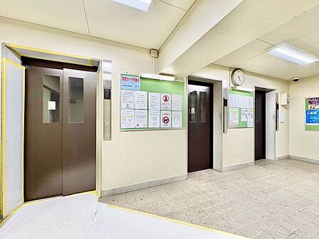 エレベーター完備のため荷物が多くなっても安心。