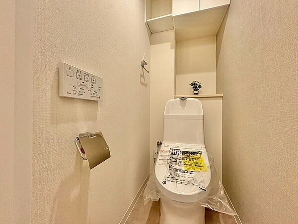 清潔感の高いお手洗い。