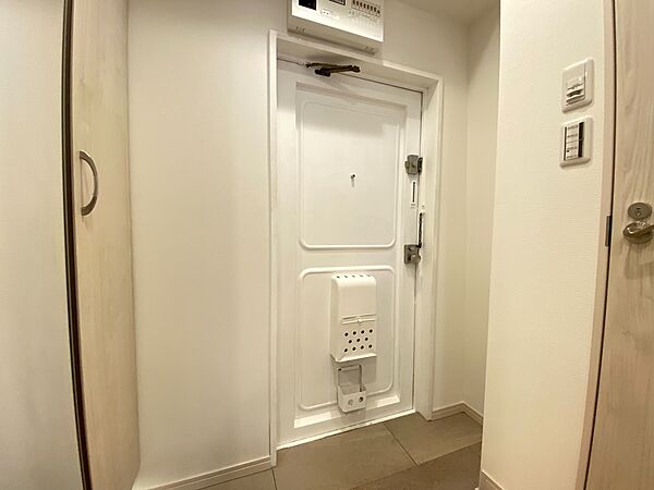 清潔感のある落ち着いた雰囲気の玄関です。