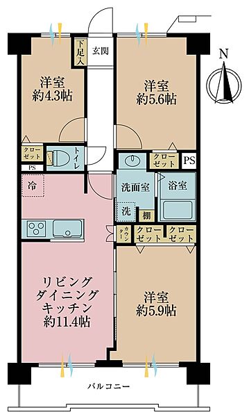 間取りを拡大表示