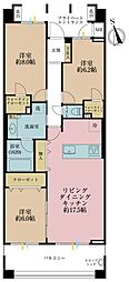 グランジオ武蔵野 3LDKの間取図画像