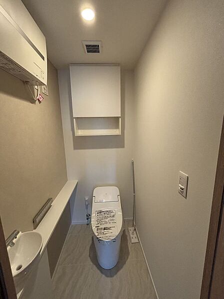 清潔感の高いお手洗い。