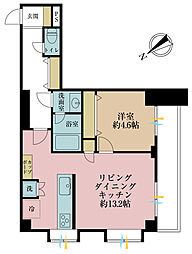 キャニオンマンション文京西片 1LDKの間取図画像