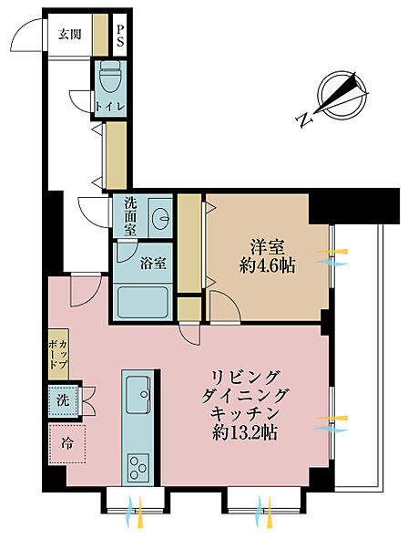 1LDK 間取り