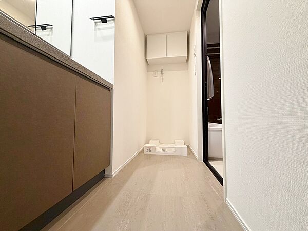十分な広さの脱衣所。