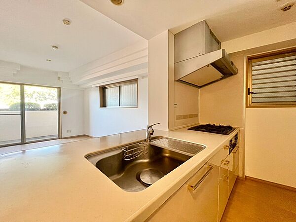 開放感のあるキッチンスペース。調理をしながら、会話も弾みそうですね。