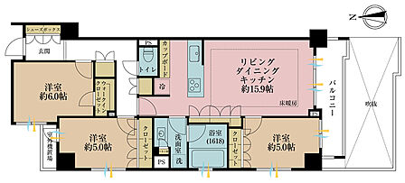 3LDK 間取り