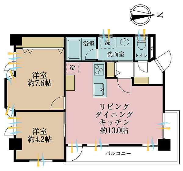 間取りを拡大表示