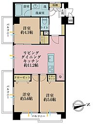 サンハイム大久保 3LDKの間取図画像