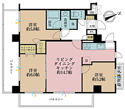 ファミール浅草一丁目 3LDKの間取図画像