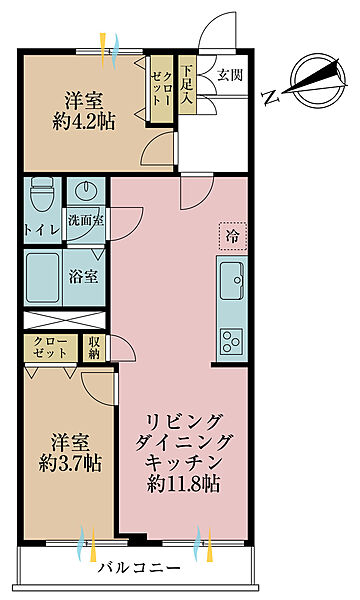 間取りを拡大表示