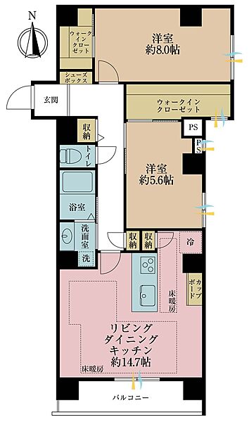 間取りを拡大表示