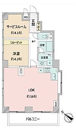 日商岩井第1玉川台マンション 6階1SLDKの間取り
