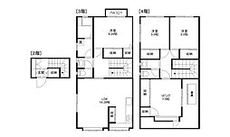 山崎ビル 4LDKの間取図画像