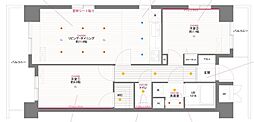 PRIMEURBAN目黒リバーフロント 2LDKの間取図画像