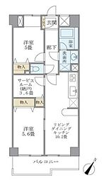 KDXレジデンス二子玉川 3LDKの間取図画像