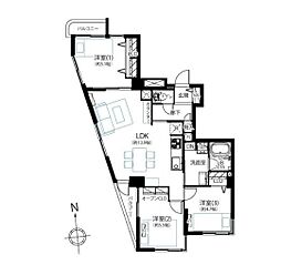トレス・プラタ桜丘 3LDKの間取図画像