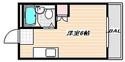 高津マンション ワンルームの間取図画像