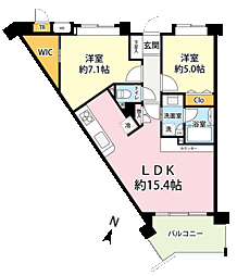 間取図画像 2LDK