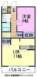 ベルタ・カーサ 1LDKの間取図画像