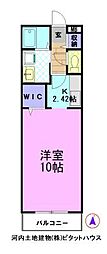 オランジェA 1Kの間取図画像