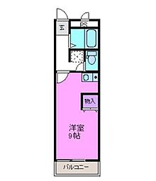 ハイクオリティ5 ワンルームの間取図画像
