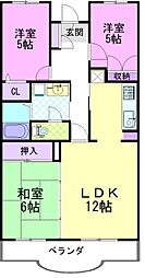 プラーナタウン 3LDKの間取図画像