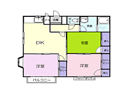 リンデンハウス 3DKの間取図画像