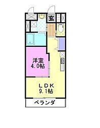間取図画像 1LDK