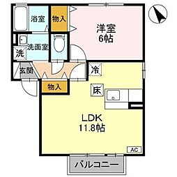 間取図画像 1LDK