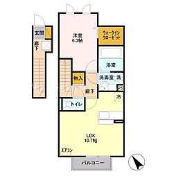 間取図画像 1LDK