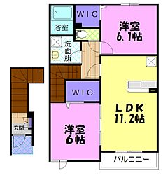 間取図画像 2LDK
