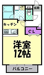 テクノコーポ6 1Kの間取図画像