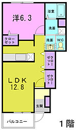 間取図画像 1LDK