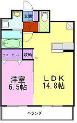 間取図画像 1LDK