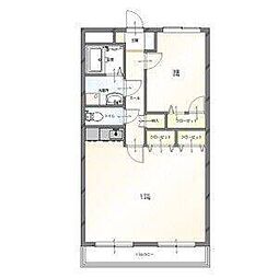 プレミール 2DKの間取図画像