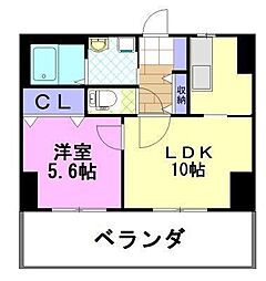 コンフォートアーバン 1LDKの間取図画像