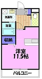 クライムドア ワンルームの間取図画像