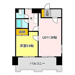 CITYM・56 1LDKの間取図画像