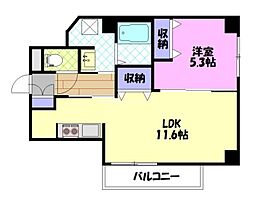 SEA22 1LDKの間取図画像