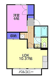 セジュール 1LDKの間取図画像