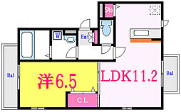都営新宿線 船堀駅 徒歩18分の賃貸アパート 3階1LDKの間取り