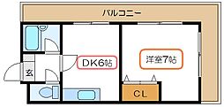 JR総武線 新小岩駅 徒歩18分の賃貸アパート 3階1DKの間取り