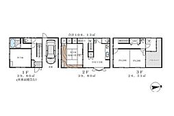北小岩5丁目貸家 3DKの間取り