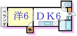 間取図画像 1DK