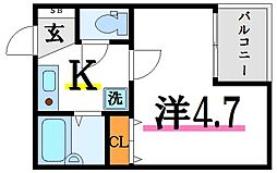 間取図画像 1K