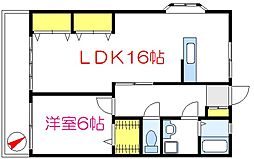 ハイツ・エレファント 1LDKの間取図画像