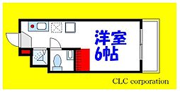 モア5 ワンルームの間取図画像