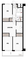 グリーンパーク北葛西 3LDKの間取図画像