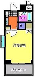 フラッグK.K 1Kの間取図画像